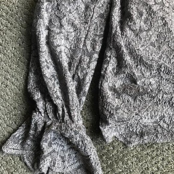 Taupe Grey Lace Blouse from Eri and Ali - Picture 3 of 3
